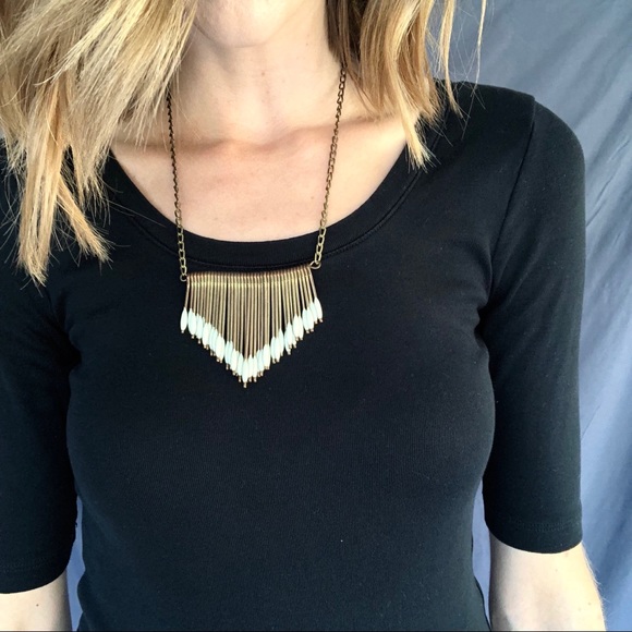 Jewelry - Gold and Cream Necklace